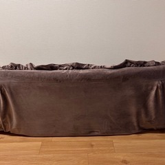 【売切商品】Francfranc カランフロアソファ ブラウンの画像