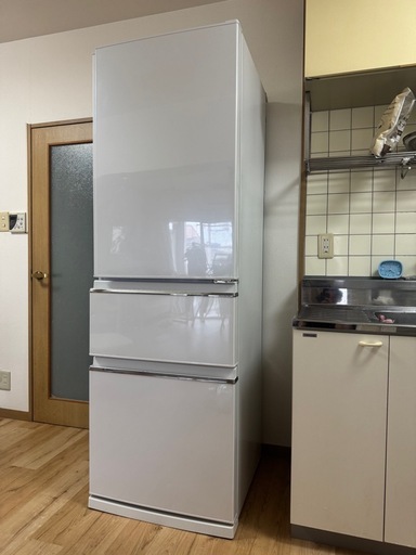 【超美品】三菱 365L 冷蔵庫 MR-CX37E-W（2020年製）／徹底清掃済・新品級の綺麗さ