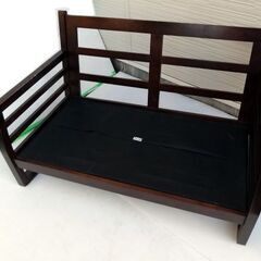  2人掛けソファ 布製/ファブリック+木製フレーム２P・コンパクト幅120ｃｍ ☆店頭引取りOK☆札幌市白石区/札幌及び近郊限定自社配送の画像