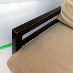  2人掛けソファ 布製/ファブリック+木製フレーム２P・コンパクト幅120ｃｍ ☆店頭引取りOK☆札幌市白石区/札幌及び近郊限定自社配送の画像