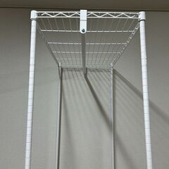 スチールラック 幅75cm ワードローブ CMW-75183 ホワイトの画像