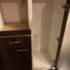 ニトリ、オーブン、電子レンジ、炊飯器キッチン収納の画像