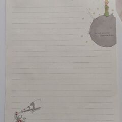 【レア】星の王子さま Le Petit Prince 便箋 2種類 手紙 レターの画像