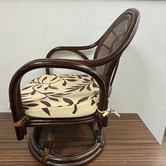 【お売りします】昭和レトロ 籐製 ラタンチェア 椅子の画像