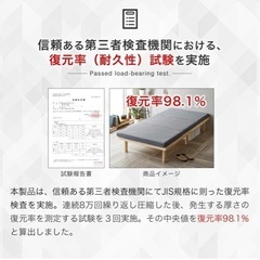 セミシングルサイズ三つ折りウレタンマットレスの画像