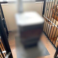 鉄製ストーブガード フェンス 🔥 薪ストーブ・ペレット・石油ストーブ対応｜頑丈・重厚｜床固定タイプ 安全柵の画像