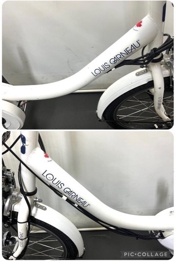 1年保証 送料無料　ブリヂストン　ルイガノ　20インチ　白色　電動アシスト自転車 LOUIS GARNEAU / ルイガノ / ASCENT deluxe / 3人乗り対応 電動