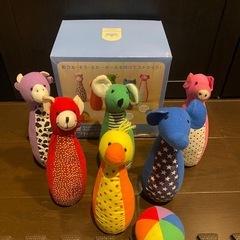 布のおもちゃソフトボウリングの画像