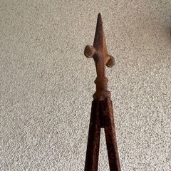 古いアイアン製オベリスク-アーチ/フェンス/バラの画像