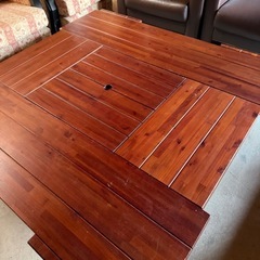 🔳お取引中🔳囲炉裏が楽しめるテーブルの画像