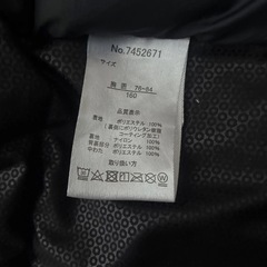 160　FIRST DOWN ファーストダウン  ダウンジャケット　ジャンパー　防寒　ブラックの画像