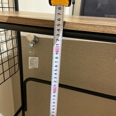 洗濯機上に設置するスチールラックの画像