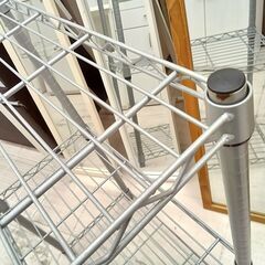 リユースのサカイ栃木店★ジモティ割あり★  ラック グレー W60×D36×H92 クリーニング済み TC11700の画像