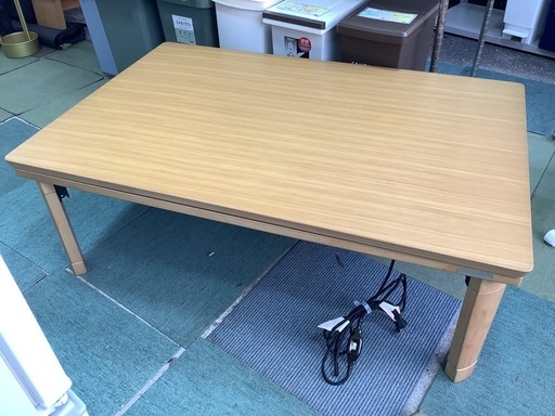 【リサイクルサービス八光】幅120㎝　コイズミ　折りたたみ式　家具調こたつ