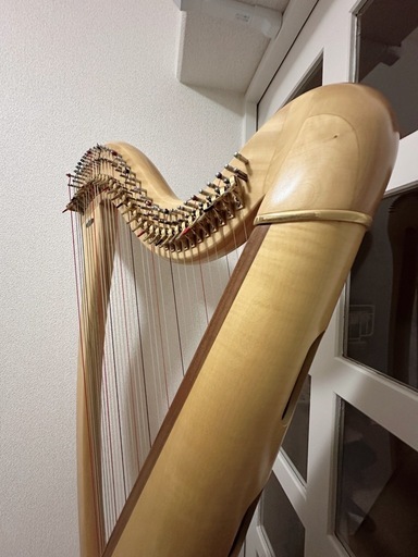 青山メンテ済み】Aoyama 青山ハープ 130D ノンペダルハープ 34弦 三脚