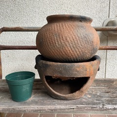 古い水コンロの画像