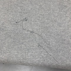 S762 ⭐ ファブリック2Pソファ 布製 グレー 幅168cm USEDの画像