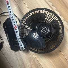 車載クリップファン ブラックの画像