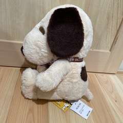スヌーピー　ぬいぐるみ　ロゴリボン　　の画像