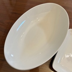 ⑦ パスタ、カレー皿　スクエア取り皿　4枚セットの画像