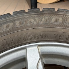 スタッドレスタイヤ アルミホイール4本セット ダンロップ ウインターマックス02 2020年製 WM02 165/65R14 現行ハスラーの画像