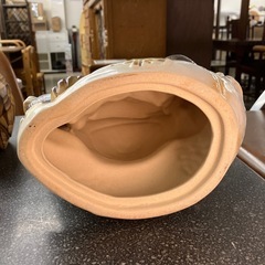 K2511-400 信楽焼 タヌキ 置物 オブジェ インテリア 縁起物 陶器 キズ汚れ有りの画像