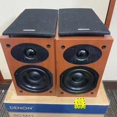 DENON SC-M41 ペア スピーカー ソフトドームツイーター デノン 音響 機器 オーディオ アンプ付き ブックシェルフ型 の画像