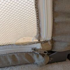 ベビーサークル　185cm×185cm 2畳分　日本育児 7000002001 たためる 洗える ベビーサークル 折りたたみ メッシュサークル メッシュ ベビー サークル 赤ちゃん ドア 収納 簡単 コンパクト プレート付 形変えれる 洗えるカバーの画像