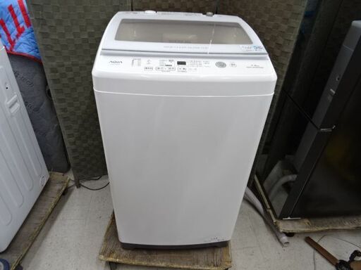 恵庭】アクア7Kg洗濯機美品AQW-V7M21年製動作確認済み！ (トップ恵庭