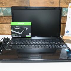 超美品！メモリ8GB+新品SSD 480GB◇最新windows11ノートPC◇快適！高速起動&webカメラ付き◇年賀状作成OK◇高性能core i3◇NEC VK24L-F/office/無線LAN/15.6型ワイド/N171の画像