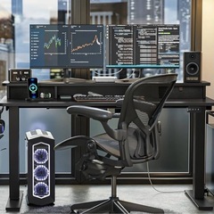 FEZIBO電動昇降式デスク スタンディングデスクの画像