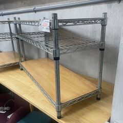 リサイクルショップどりーむ天保山店　No4829 メタルラック　ロータイプ　棚　シェルフ　の画像