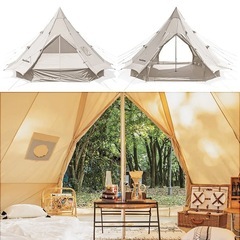 美品 使用２回  Naturehike Brighten 12.3 ネイチャーハイク グランピング  TC ベルテント ワンポールテント メッシュ 薪ストーブ可の画像