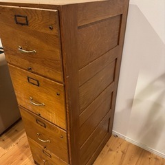 アンティーク 書類棚の画像