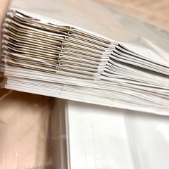 【新品未使用】紙袋42枚セット　白×ゴールドの画像