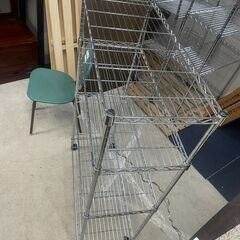 リサイクルショップどりーむ天保山店　No4899 メタルラック　キャスター付き♪　汎用性の高いサイズ　用途色々🎵の画像