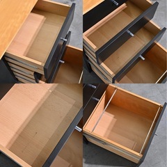 【本日限定値引き】モダンデザイン デスク 引出し 収納 ナチュラル PC 作業机 テーブルの画像