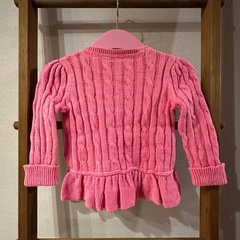 Ralph Lauren ラルフローレン ケーブル ペプラムカーディガン12Mの画像