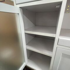 【ジャングルジャングル滋賀草津店】ジモティ来店特価‼ キッチンカウンター ホワイト J-251192の画像