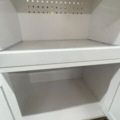 【ジャングルジャングル滋賀草津店】ジモティ来店特価‼ キッチンカウンター ホワイト J-251192の画像