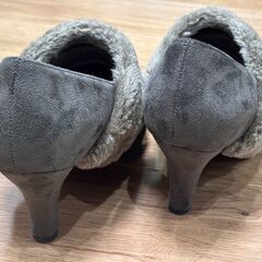 JELLY BEANS（ジェリービーンズ）　ファー付きショートブーツ　パンプス　おしゃれ　かわいいの画像