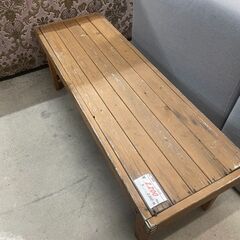 リサイクルショップどりーむ天保山店　No4634 ベンチ椅子　レトロ　木製　の画像