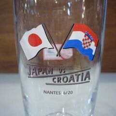 Coca-Cola '98 FIFAサッカーW杯 フランス大会 記念グラス×2個セット 高さ12cm 日本×アルゼンチン 日本×クロアチア コカ・コーラ グラス コレクション コップ 札幌市東区 新道東店の画像