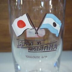 Coca-Cola '98 FIFAサッカーW杯 フランス大会 記念グラス×2個セット 高さ12cm 日本×アルゼンチン 日本×クロアチア コカ・コーラ グラス コレクション コップ 札幌市東区 新道東店の画像