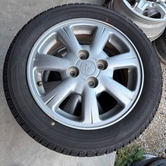 冬タイヤ14インチ ✳️ 155/65R14 軽自動車用アルミ付き ✳️ 深溝スタッドレス4本組の画像