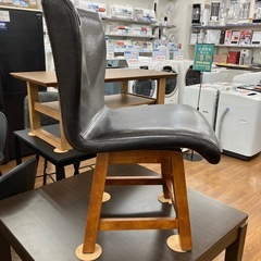 関家具　ダイニングチェア　合皮　ブラック×ブラウン　【トレファク　川越店】の画像