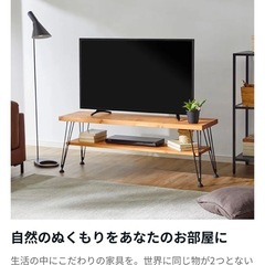 【LOWYA ロウヤ】ローテレビ台　天然木使用の画像