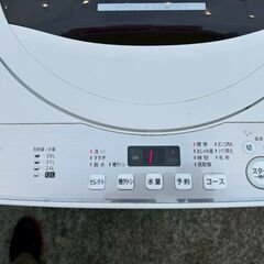 即決　洗濯機　シャープ6ｋ 高機能　綺麗　給水排水ホース付き　中川区　早い者勝ちの画像