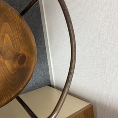 【高さ調整可能 回転式丸椅子 2脚セット】の画像