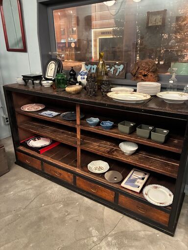 水屋箪笥／食器棚／古道具がお好きな方に (ナガソ) 旭川の収納家具